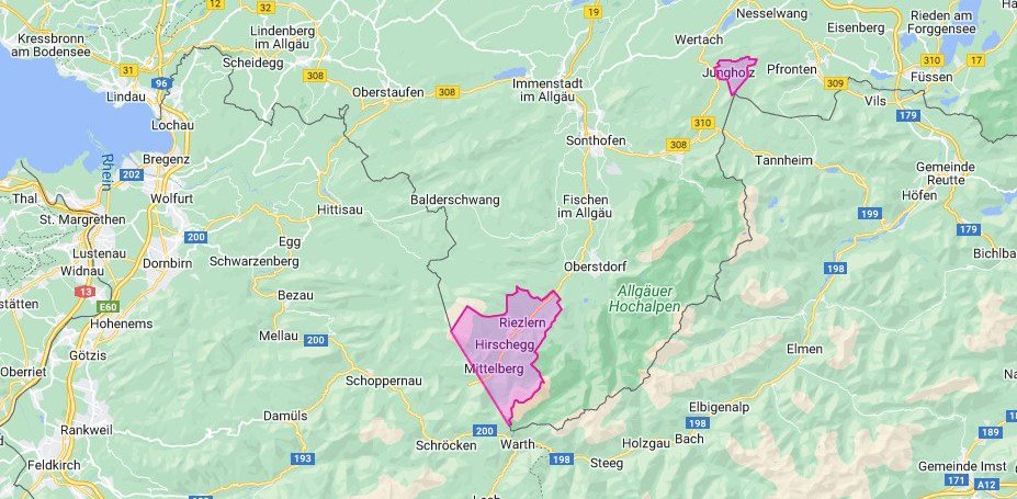 Jungholz und Mittelberg